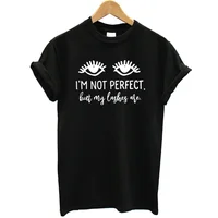 I'M Not Perfect Letter Print T-Shir For Female High Quality Cotton T Shirt Women Casual Style Oversized Tshirt For Lady Printing
I'M Not Perfect Letter Print T-Shir For Female High Quality Cotton T Shirt Women Casual Style Oversized Tshirt For Lady Printing