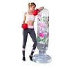 New Product 160cm PVC Inflatable Transparent Printing Flamingo Boxing Standing Punching Bag for Kids