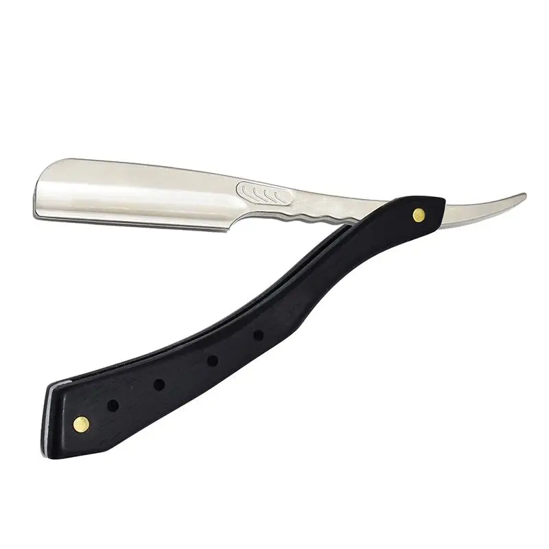 New Style Shaving Barber Tools Hair Razor and Blades Antique Black Folding Shaving Knife Stainless Steel Straight razor Holder
New Style Shaving Barber Tools Hair Razor and Blades Antique Black Folding Shaving Knife Stainless Steel Straight razor Holder