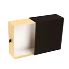Custom Luxury Jewelry Bracelet Gift Perfume Black Cardboard Paper Drawer Box