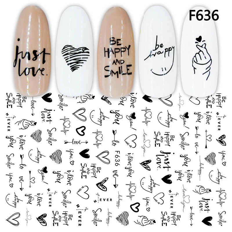 3D Nail Sticker Cool English Letter Nail Art Decorations Foil Love Heart Design Nails Accessories Fashion Manicure Stickers, 3d retro black and white
3D Nail Sticker Cool English Letter Nail Art Decorations Foil Love Heart Design Nails Accessories Fashion Manicure Stickers, 3d retro black and white