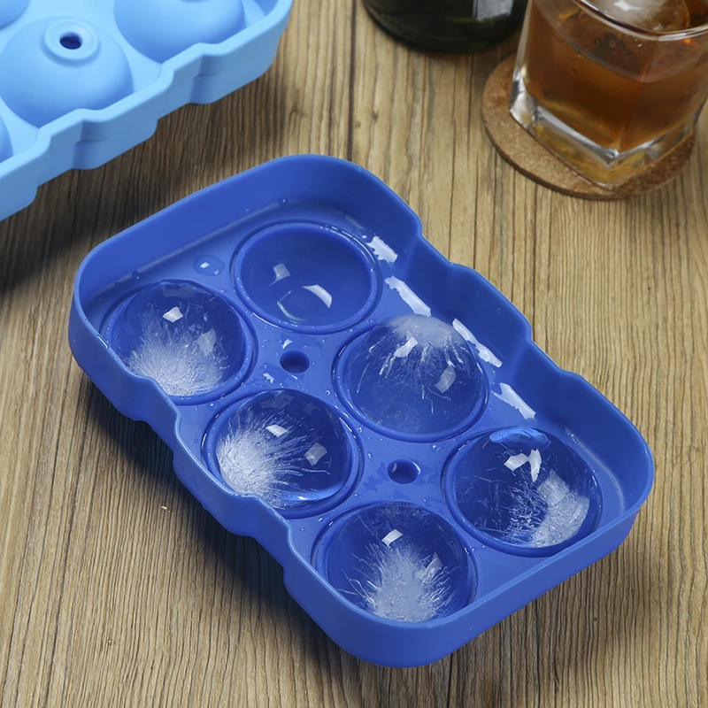 DIY Diamter 45mm Food Grade 6 Cavities Large Silicone Sphere Ice Ball Maker Mold with Funnel, According to pantone color
DIY Diamter 45mm Food Grade 6 Cavities Large Silicone Sphere Ice Ball Maker Mold with Funnel, According to pantone color