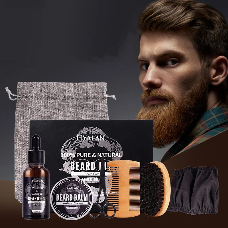 High Quality Men'S Skin Care Products 8pcs Beard Care Kit Beard Oil & Combs Trimmer Beard Growth Kit, Custom color
High Quality Men'S Skin Care Products 8pcs Beard Care Kit Beard Oil & Combs Trimmer Beard Growth Kit, Custom color