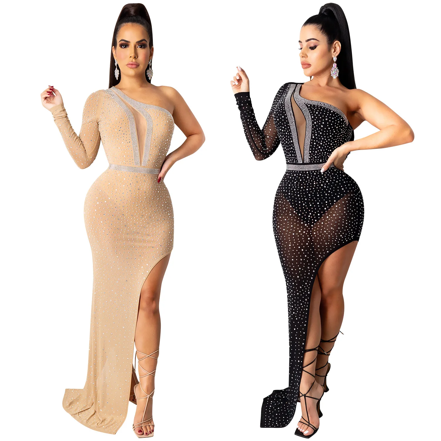 2021 See Through High Split Casual Dresses Ladies Slim Sexy Long Evening Clothing Dress Elegant Plus Size Women Clothing
2021 See Through High Split Casual Dresses Ladies Slim Sexy Long Evening Clothing Dress Elegant Plus Size Women Clothing