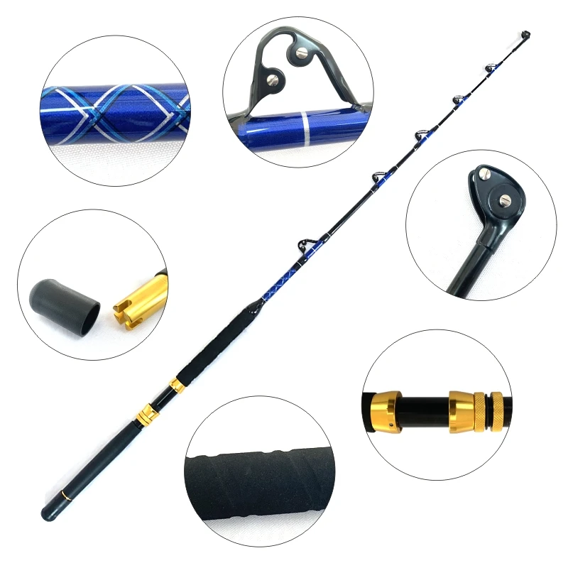 Shore extra heavy fishing rod and reel for tuna beach fiber rods fishing salmon eva grip fiber rod trolling bitcasting reel, Blue
Shore extra heavy fishing rod and reel for tuna beach fiber rods fishing salmon eva grip fiber rod trolling bitcasting reel, Blue