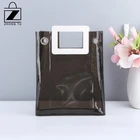Best quality promotional eco custom printed logo transparent clear pvc tote bag
