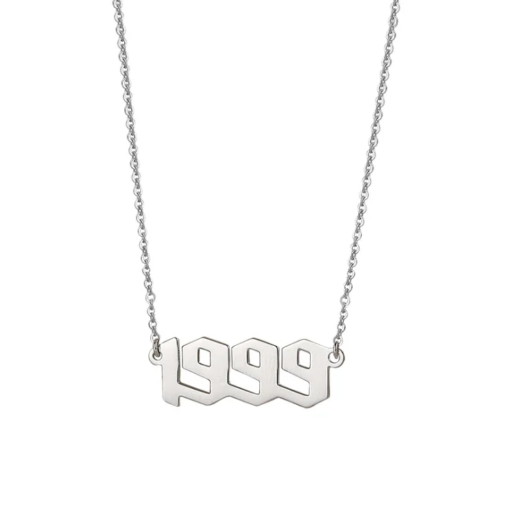 Personalized Birthday Gift Custom Jewelry 925 Sterling Silver Digital Pendant Birth Year Necklace
Personalized Birthday Gift Custom Jewelry 925 Sterling Silver Digital Pendant Birth Year Necklace