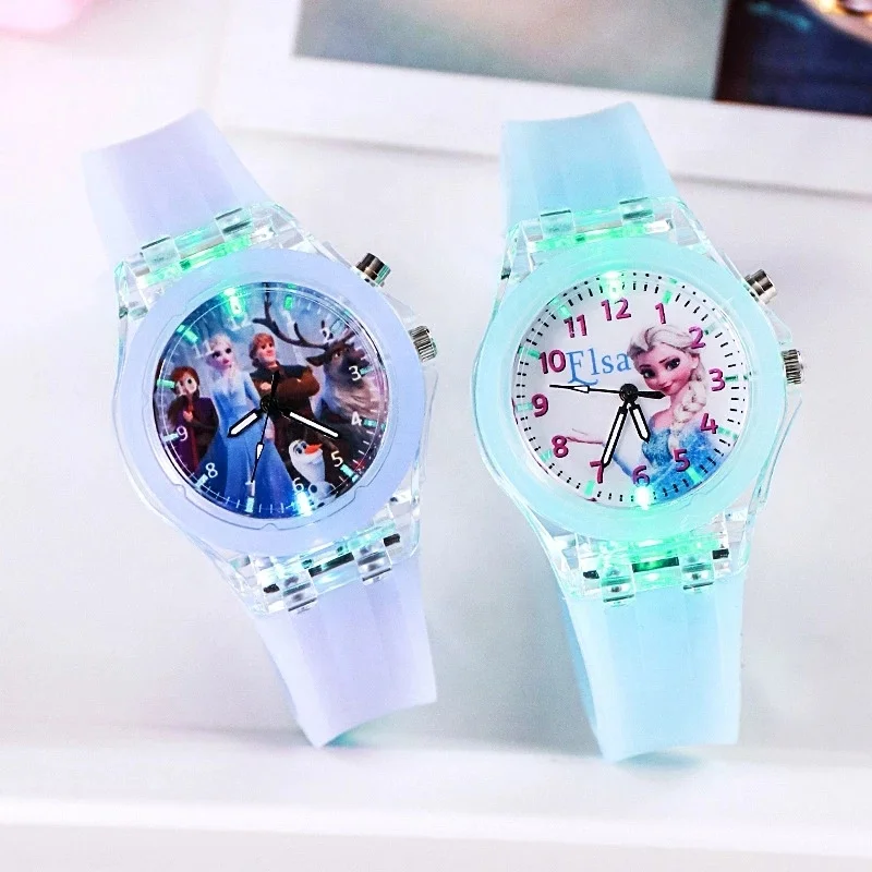 New Frozen Princess Pattern Children Watch kitty Fashion Crystal light kids watches Cartoon Quartz Wristwatch for Girls
New Frozen Princess Pattern Children Watch kitty Fashion Crystal light kids watches Cartoon Quartz Wristwatch for Girls