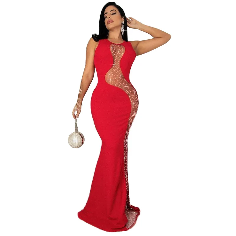 2022 America fashionable Diamond hollow maxi dresses party wear dresses for women evening dresses
2022 America fashionable Diamond hollow maxi dresses party wear dresses for women evening dresses