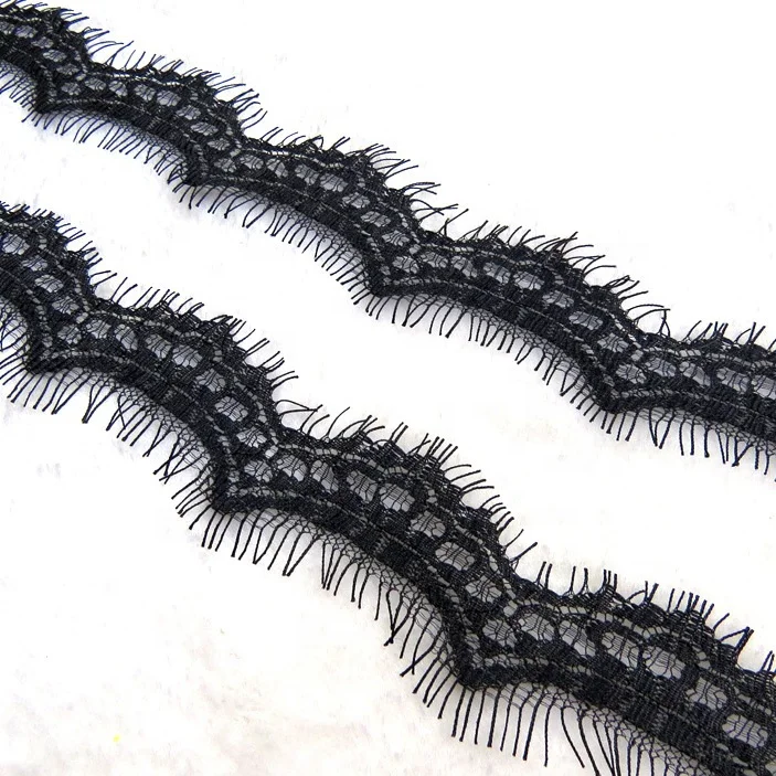 Cheap wave eyelash french lace trim for ladies clothing border, Accept customized color
Cheap wave eyelash french lace trim for ladies clothing border, Accept customized color