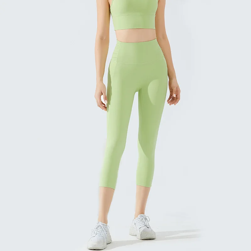 yoga gym fitness wear naked feeling workout high waist nylon cropped leggings for women, Printed
yoga gym fitness wear naked feeling workout high waist nylon cropped leggings for women, Printed