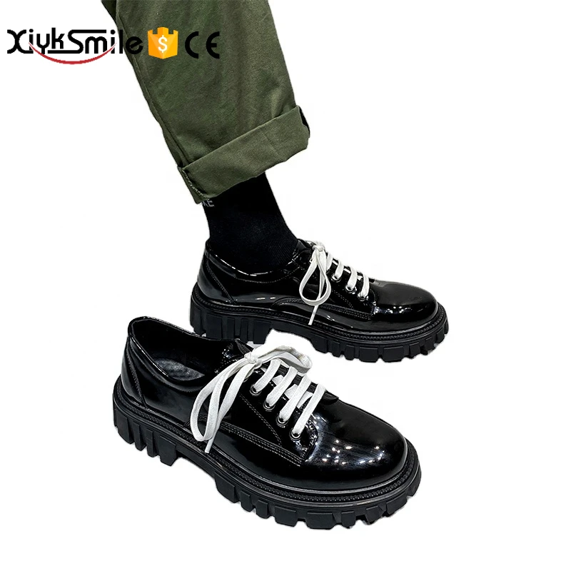 shoes wholesale British style black youth leather shoes men's suits increase round head dress shoes casual
shoes wholesale British style black youth leather shoes men's suits increase round head dress shoes casual
