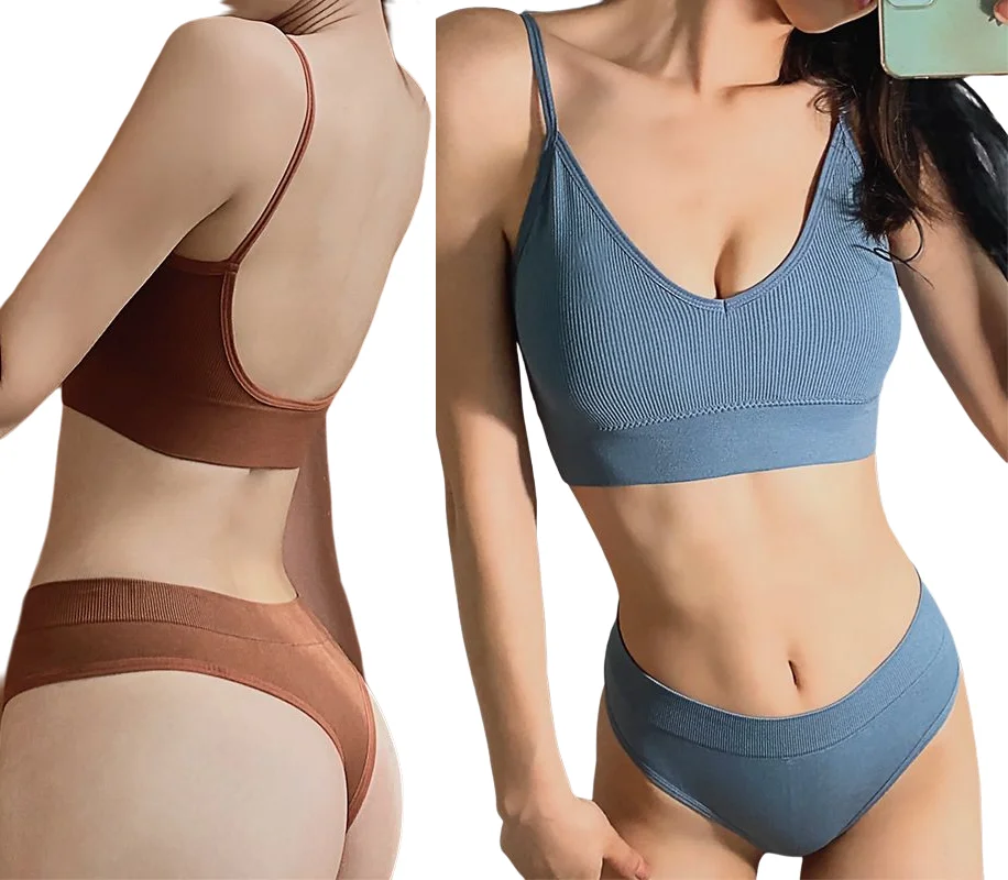 dropshipping hot selling women sport bra panty set sexy women seamless bra thong set T-back sexy underwear, 10 colors
dropshipping hot selling women sport bra panty set sexy women seamless bra thong set T-back sexy underwear, 10 colors