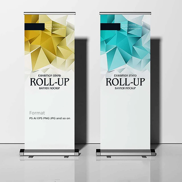 

Hot sale Aluminium 80x200cm Retractable pull up Banner Custom logo Roll Up Banners Display Stand from Factory directly