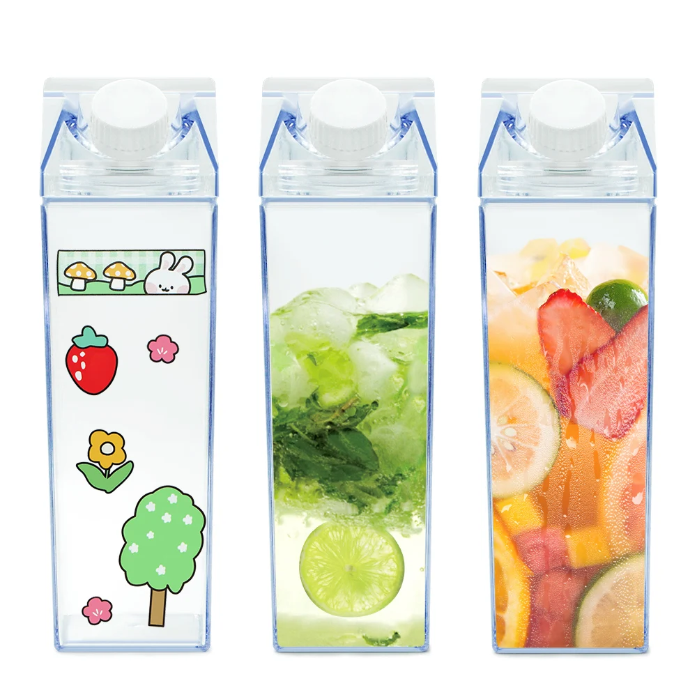 termo para ninos 500ML clear transparent plastic milk box carton water bottle with custom printing
termo para ninos 500ML clear transparent plastic milk box carton water bottle with custom printing