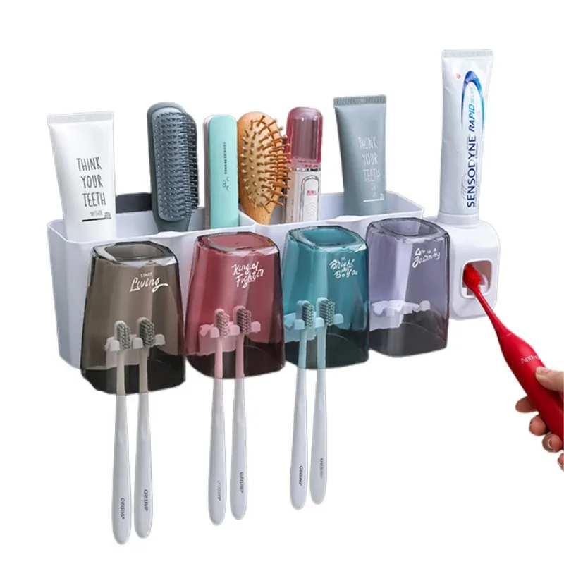 Whole set Toothbrush Holder Toothpaste Dispenser Toothbrush Storage Box Bathroom Toothbrush Holder, Picture showed
Whole set Toothbrush Holder Toothpaste Dispenser Toothbrush Storage Box Bathroom Toothbrush Holder, Picture showed