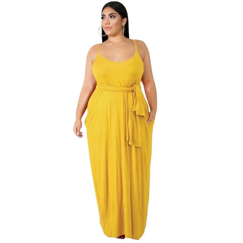 Fast Shipping R07016 - Fashion Loose Slip Sashes Sleeveless Long Dress Women Plus Size, 10
Fast Shipping R07016 - Fashion Loose Slip Sashes Sleeveless Long Dress Women Plus Size, 10
