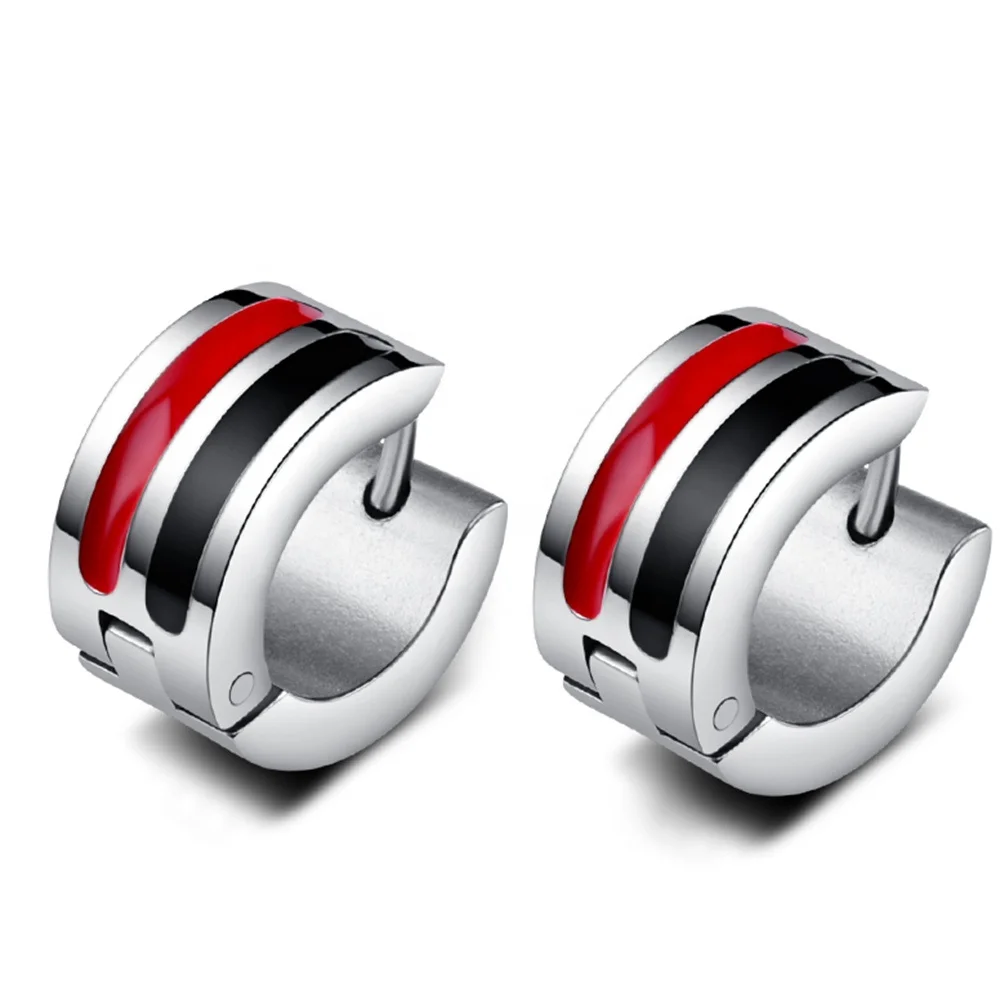 Hot Sale Factory Price Urban Clip For Men Earring Stainless Steel, Black/red/whitecolor
Hot Sale Factory Price Urban Clip For Men Earring Stainless Steel, Black/red/whitecolor