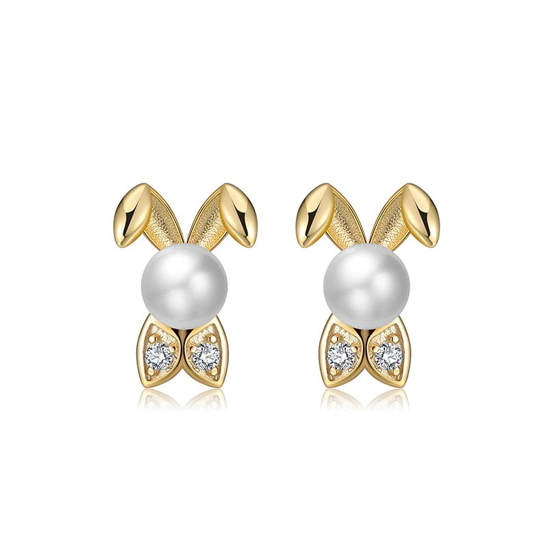 RINNTIN EQE02 Accessories Women Earring Jewelry Kawaii 925 Sterling Silver Cute Animal Rabbit Pearl Stud Earrings for Girls 2020
RINNTIN EQE02 Accessories Women Earring Jewelry Kawaii 925 Sterling Silver Cute Animal Rabbit Pearl Stud Earrings for Girls 2020