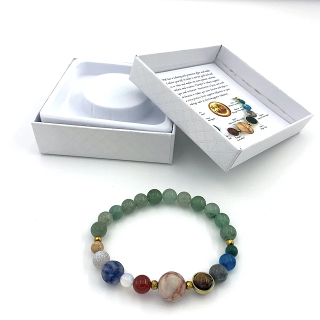 solar system hand made Wholesale hwith white gift boxes Planet Natural Stone bracelets, Many color of gemstone
solar system hand made Wholesale hwith white gift boxes Planet Natural Stone bracelets, Many color of gemstone