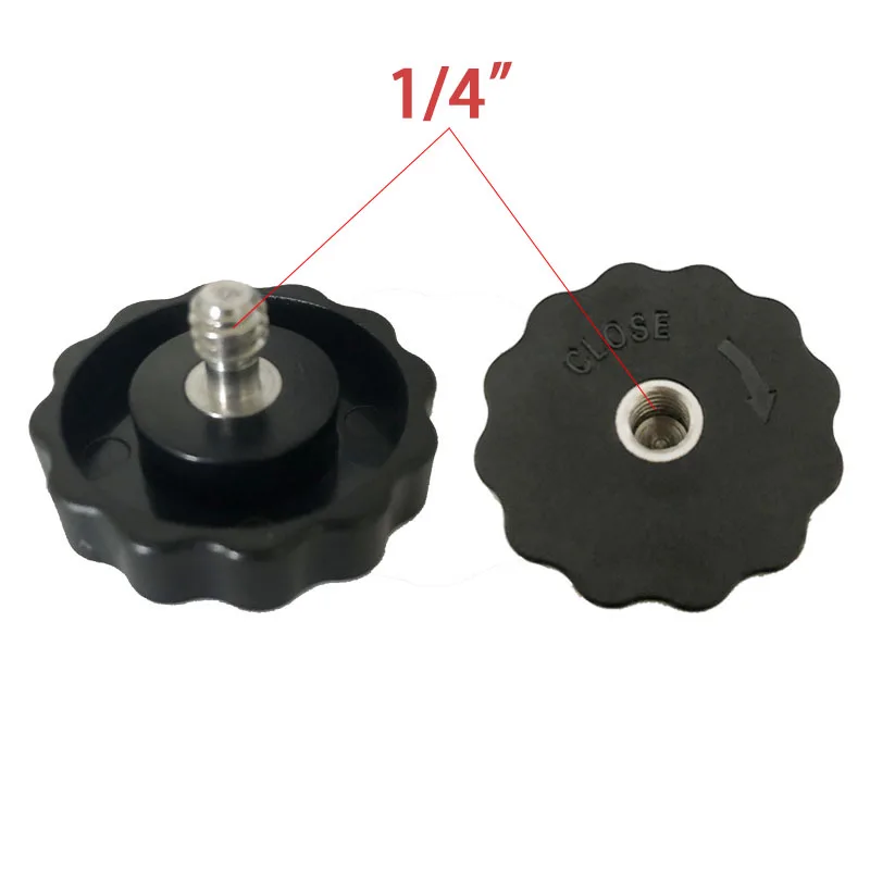 Photography camera phone accessories 1/4 female to 1/4 male large fixing knob screw adapter for tripod phone stand tablet holder, Black
Photography camera phone accessories 1/4 female to 1/4 male large fixing knob screw adapter for tripod phone stand tablet holder, Black