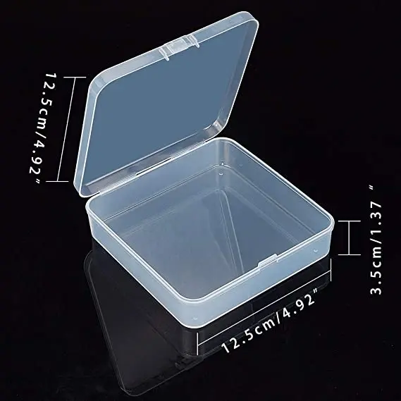 Multiple sizes Square Plastic Transparent Container Tool Box with Lids for Small Product 
Multiple sizes Square Plastic Transparent Container Tool Box with Lids for Small Product