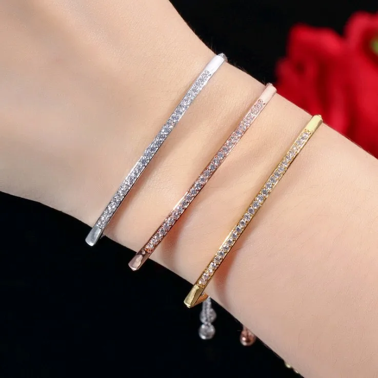 Jewelry Adjustable Crystal Chain Bracelet Bangle for Women New Fashion Captivate Brilliant Bracelet, As shown
Jewelry Adjustable Crystal Chain Bracelet Bangle for Women New Fashion Captivate Brilliant Bracelet, As shown