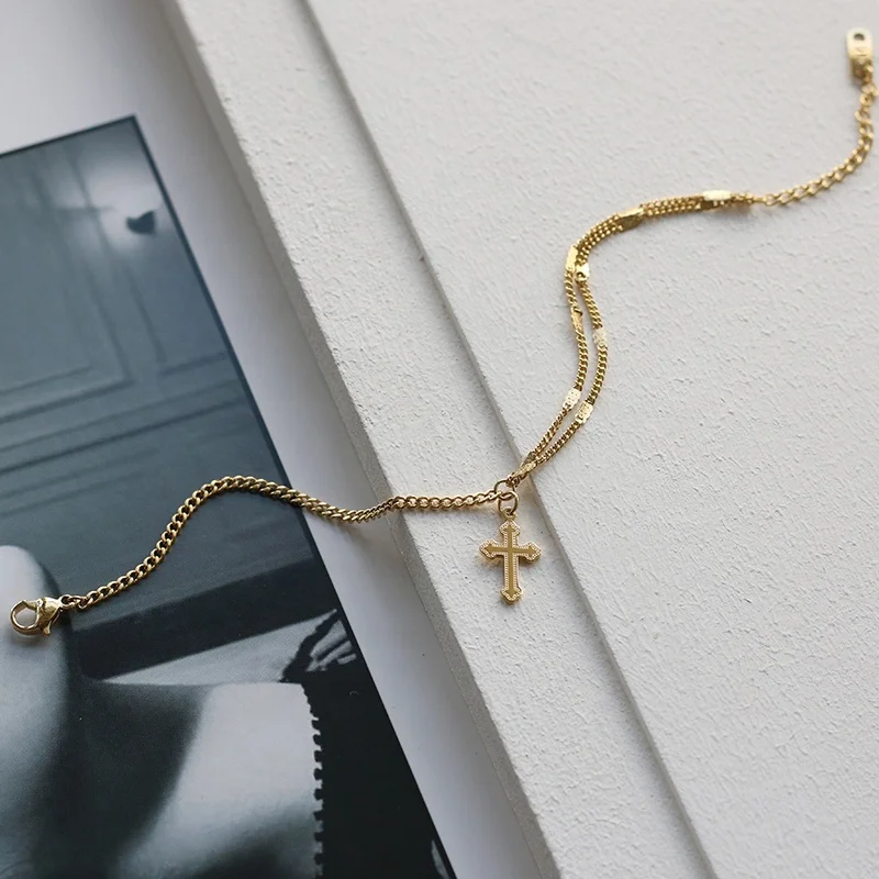Necklace And Bracelet Set Jewelry Stainless Steel Cross Pendant Necklace Layer Chain Necklace Choker, Gold/silver/rose gold
Necklace And Bracelet Set Jewelry Stainless Steel Cross Pendant Necklace Layer Chain Necklace Choker, Gold/silver/rose gold