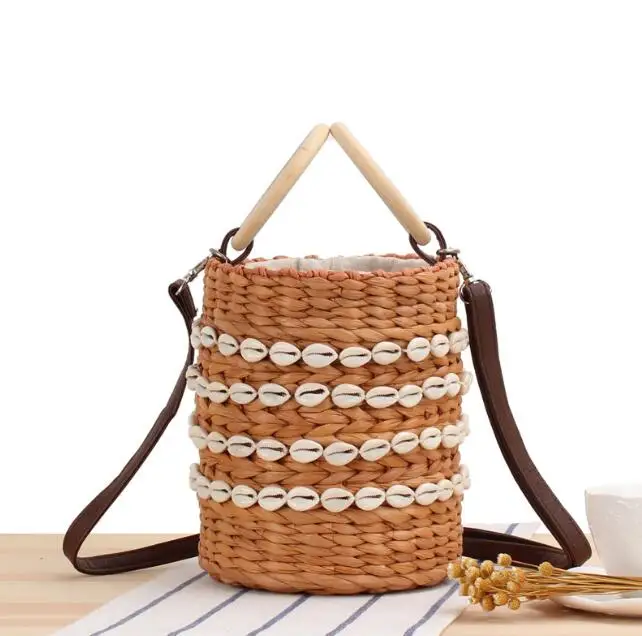 Womens Bohemian style Woven round bucket Handbag single Shoulder Beach Bag Casual Tote Straw Wicker mobile phone bag, Picture
Womens Bohemian style Woven round bucket Handbag single Shoulder Beach Bag Casual Tote Straw Wicker mobile phone bag, Picture