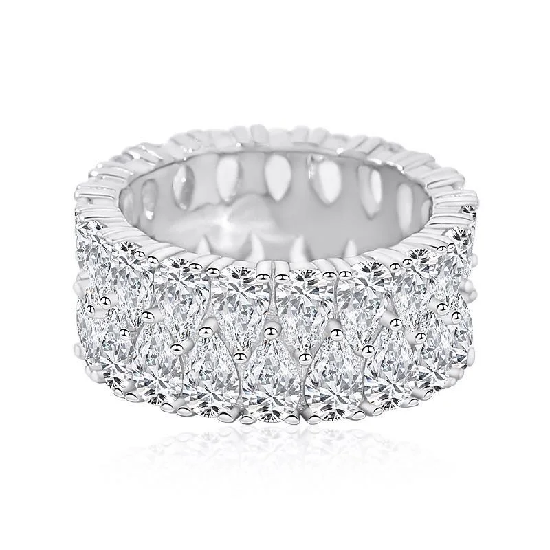 Best Selling Classics Design Silver 925 Cubic Zirconia Full Diamond Pear Cut Chunky Rings Jewelry
Best Selling Classics Design Silver 925 Cubic Zirconia Full Diamond Pear Cut Chunky Rings Jewelry