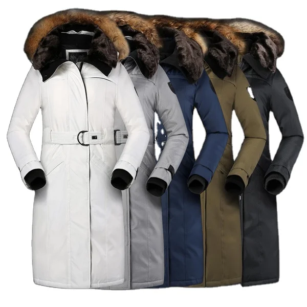 Women Winter Canada Shera Style Herringbone Waterproof Sashes Real Fur Hood Long White Duck Down Filled Parka
Women Winter Canada Shera Style Herringbone Waterproof Sashes Real Fur Hood Long White Duck Down Filled Parka