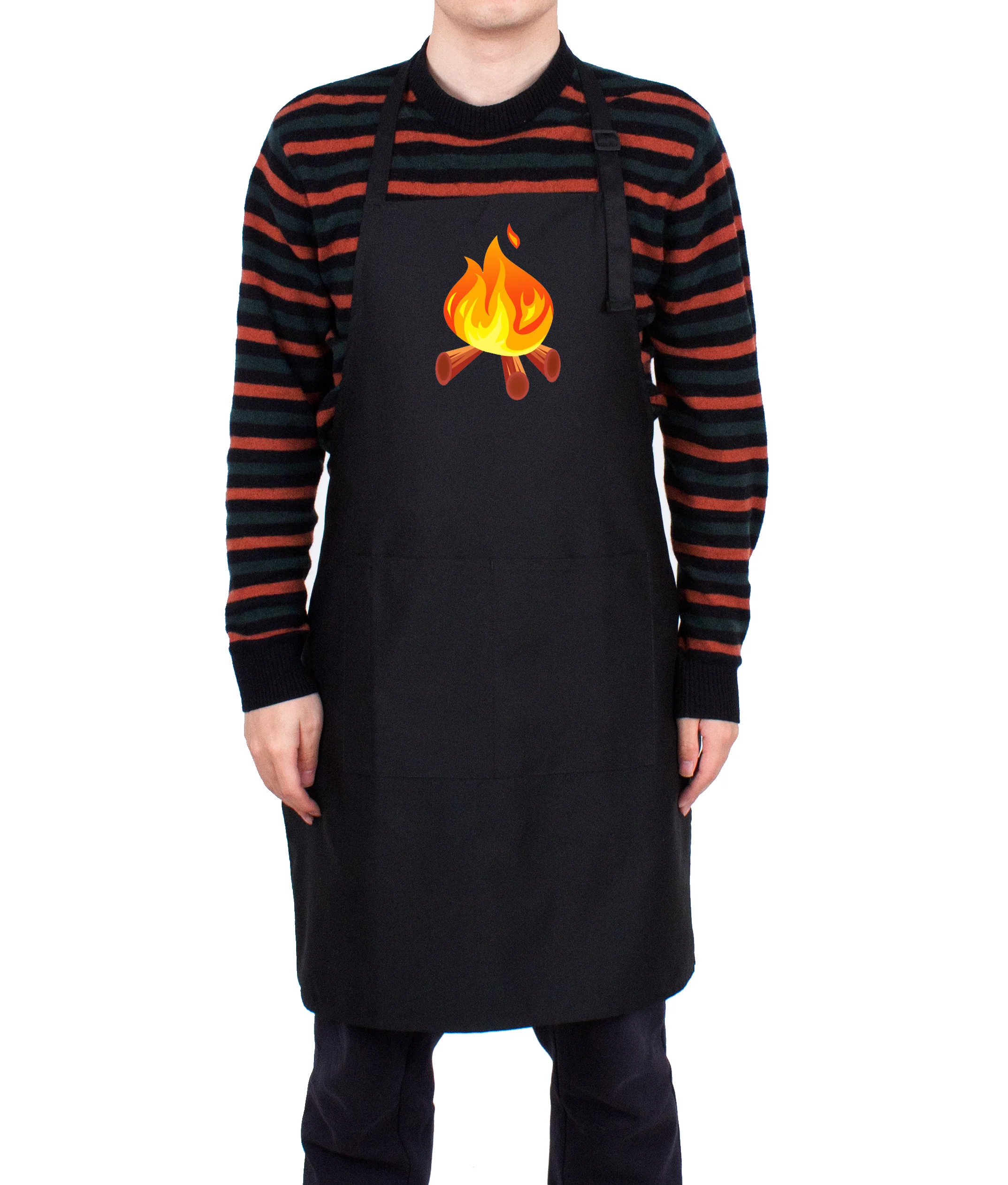 High quality adjustable waterproof polyester customized logo aprons for chef and kitchen, Black
High quality adjustable waterproof polyester customized logo aprons for chef and kitchen, Black