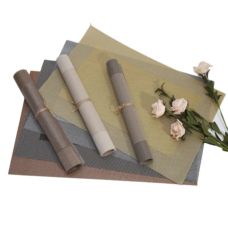 Teslin PVC table mat esd table mat European style plastic table mat sets for restaurant and Dining room
Teslin PVC table mat esd table mat European style plastic table mat sets for restaurant and Dining room