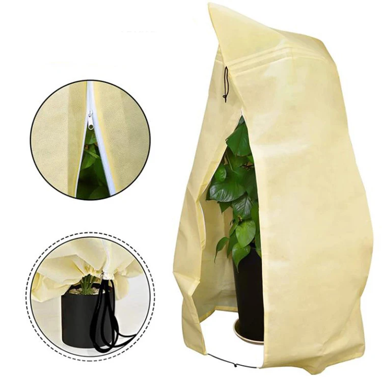 Outdoor Reusable Winter Frost Protection Non-woven Blanket Plant Covers with Drawstring Zipper ( 3 Colors and 5 Sizes), Beige, white
Outdoor Reusable Winter Frost Protection Non-woven Blanket Plant Covers with Drawstring Zipper ( 3 Colors and 5 Sizes), Beige, white