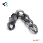 Plastic Acrylic Alloy Middle Style Characteristic Thick Bag Chain Single Shoulder Bag Handle