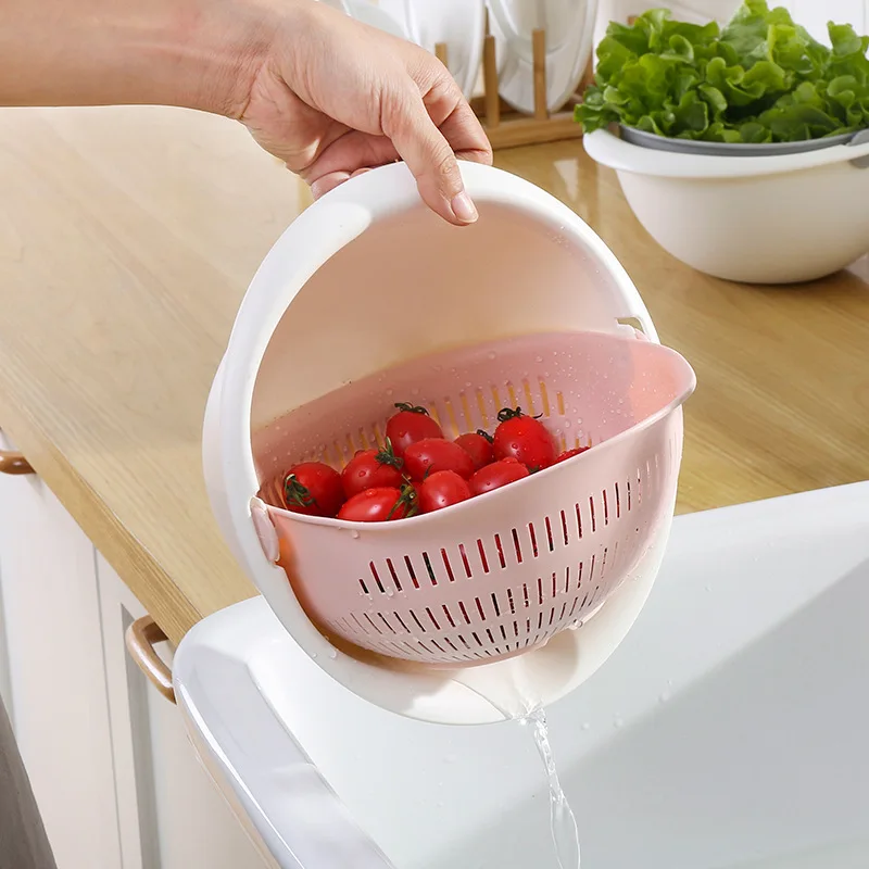 New Fashion Creative Portable Detachable Double-layer Hollow Fruit Vegetable Cleaning Drain Basket Washing Vegetables Basket, As pic
New Fashion Creative Portable Detachable Double-layer Hollow Fruit Vegetable Cleaning Drain Basket Washing Vegetables Basket, As pic
