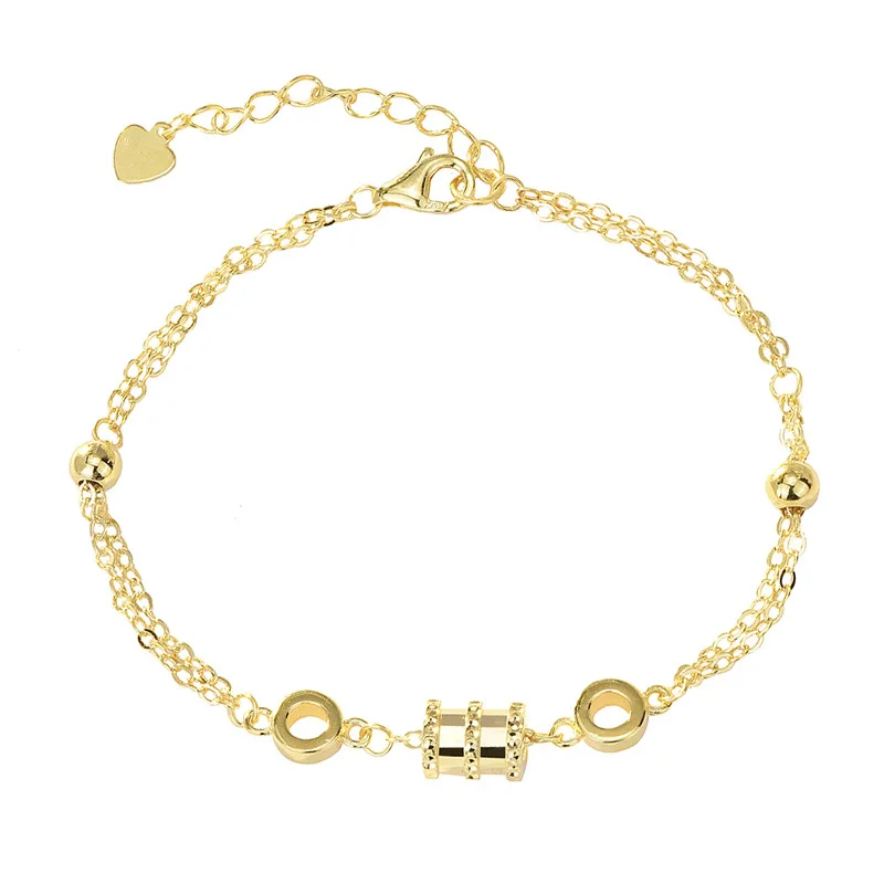 Fashion Fine Trendy Wholesale 925 Sterling Silver Jewelry 18K Gold Charm Women Bracelet For Ladies
Fashion Fine Trendy Wholesale 925 Sterling Silver Jewelry 18K Gold Charm Women Bracelet For Ladies