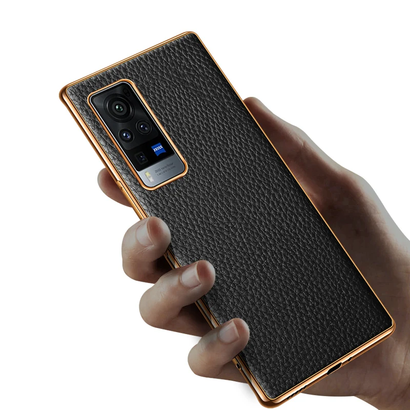 Hot Sale Business Style Soft TPU Back Cover real Leather Case for VIVO X60 Pro Plus electroplate cover case, Black, green, red, blue
Hot Sale Business Style Soft TPU Back Cover real Leather Case for VIVO X60 Pro Plus electroplate cover case, Black, green, red, blue