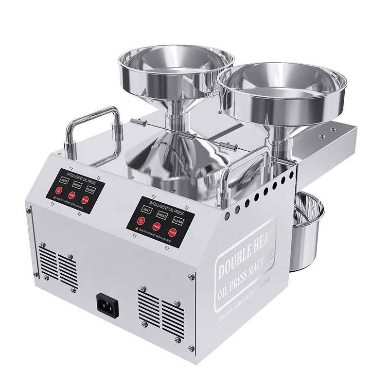 stainless steel new 2 head small mini oil press machine automatic press for mustard oil
stainless steel new 2 head small mini oil press machine automatic press for mustard oil
