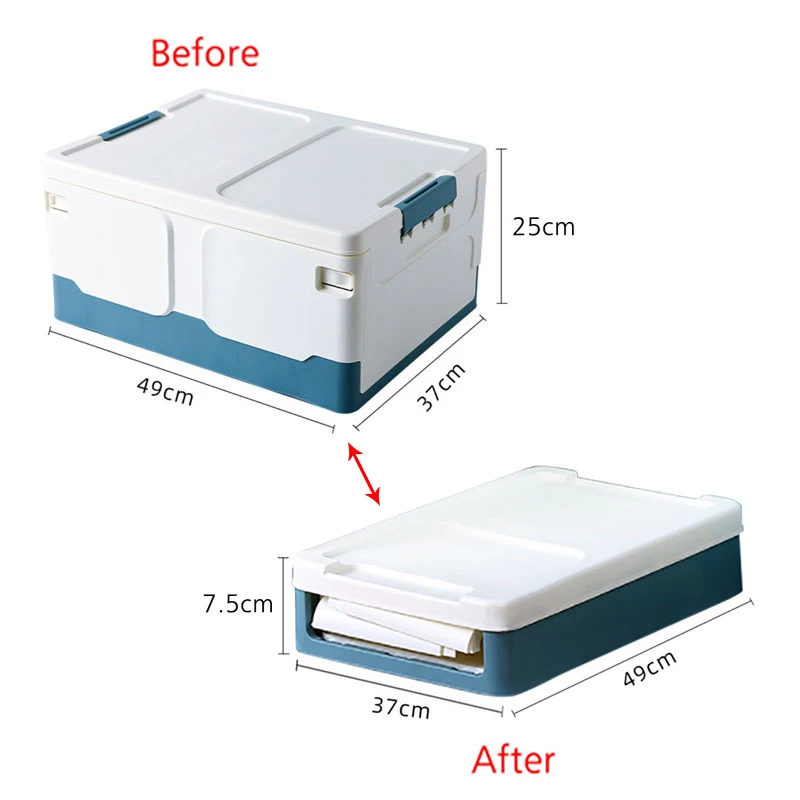 Durable Collapsible Storage Organizer Household Stackable and Foldable Storage Box with Lid
Durable Collapsible Storage Organizer Household Stackable and Foldable Storage Box with Lid