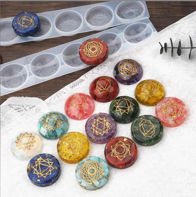 LOVE'N LV228C Handmade Flower of Life Symbol tealight resin mould Chakras silicone mold set of seven pcs soap mold set
LOVE'N LV228C Handmade Flower of Life Symbol tealight resin mould Chakras silicone mold set of seven pcs soap mold set