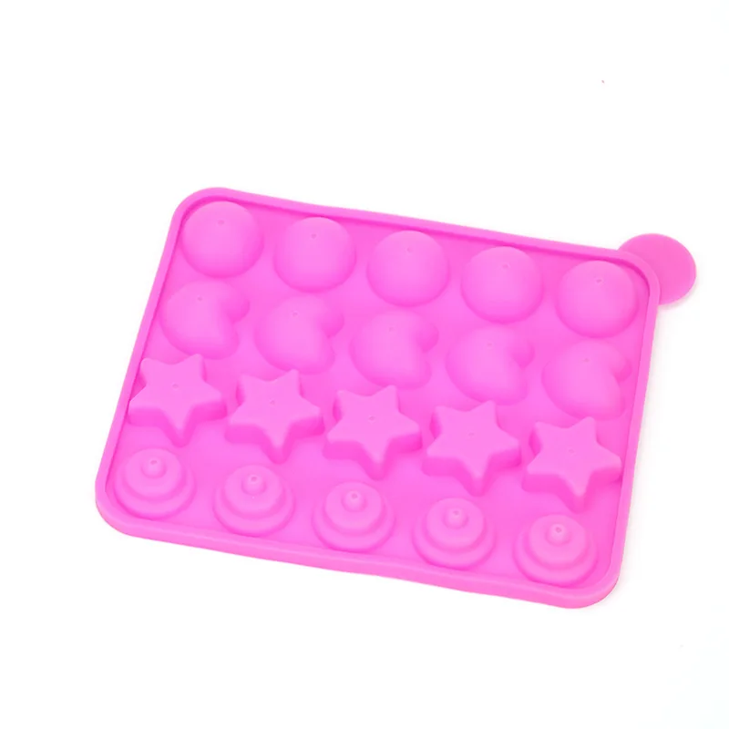 Hot Selling 20 Round Shapes Silicone Lollipop Mold Tray Pop Cake Stick Mould for Party Holidays Cupcake Baking
Hot Selling 20 Round Shapes Silicone Lollipop Mold Tray Pop Cake Stick Mould for Party Holidays Cupcake Baking
