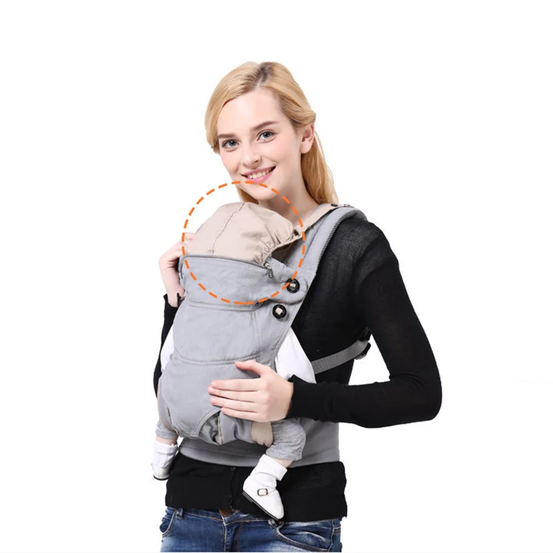 

New Breathable Backpack Portable Infant Ergonomic Baby Carrier Baby Carrier Kangaroo Hipseat Heaps Baby Sling Carrier Wrap 0-48M, 12 colors