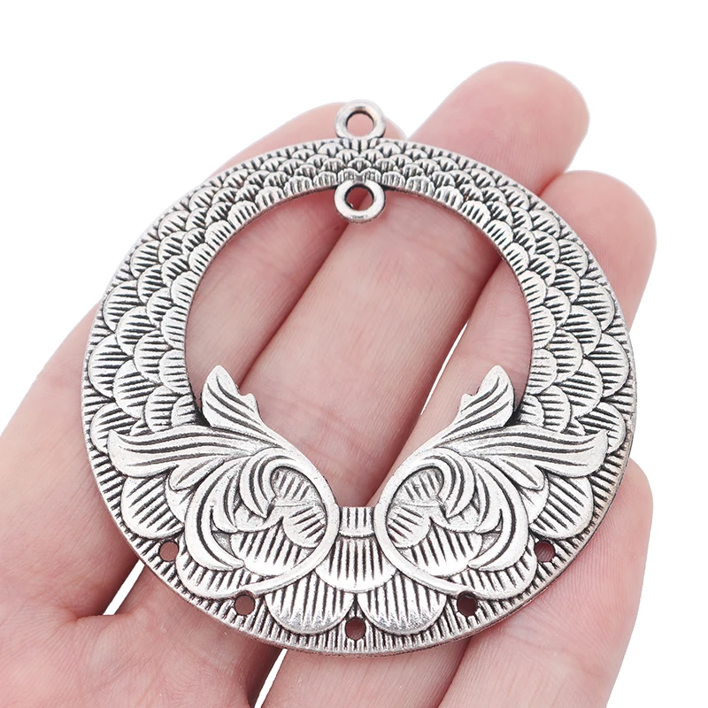 Antique Silver Large Round Chandelier Earrings/Necklace Connectors Charms Pendants for Jewelry Making
Antique Silver Large Round Chandelier Earrings/Necklace Connectors Charms Pendants for Jewelry Making
