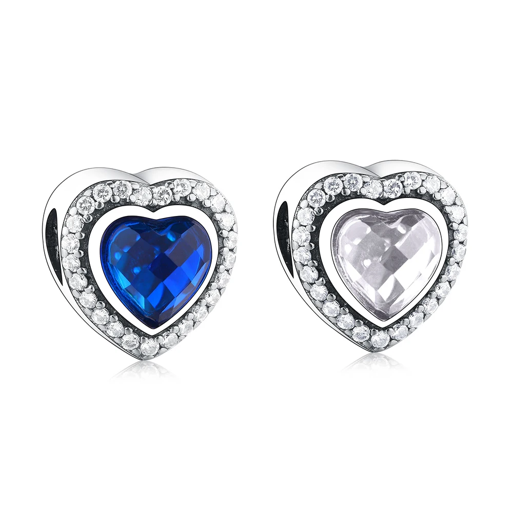 Hot Sale Wholesale 925 Sterling Silver Dazzling Blue Clear Zircon Heart Beads Charms fit Pandora Charm Bracelet Jewelry Making
Hot Sale Wholesale 925 Sterling Silver Dazzling Blue Clear Zircon Heart Beads Charms fit Pandora Charm Bracelet Jewelry Making