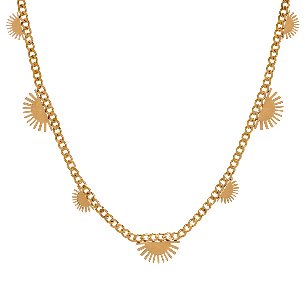 Yhpup France Fashion Gold Plated Necklace Stainless Steel Chain Necklace for Women Party Gift
Yhpup France Fashion Gold Plated Necklace Stainless Steel Chain Necklace for Women Party Gift