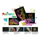 Art Scratch Art For Kids Updated Magic Color Rainbow DIY Scratch Off Painting Paper Art Set For Kids