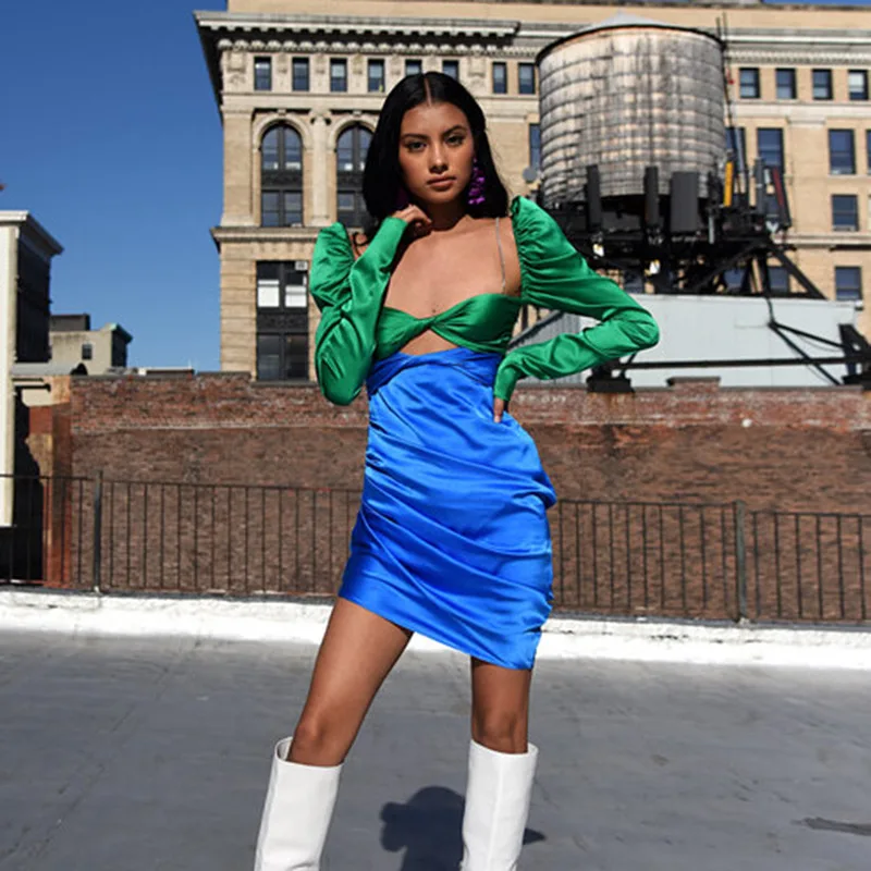 2020 new arrivals autumn collection square collar bubble long sleeve women bodycon contrast color sexy dresses
2020 new arrivals autumn collection square collar bubble long sleeve women bodycon contrast color sexy dresses