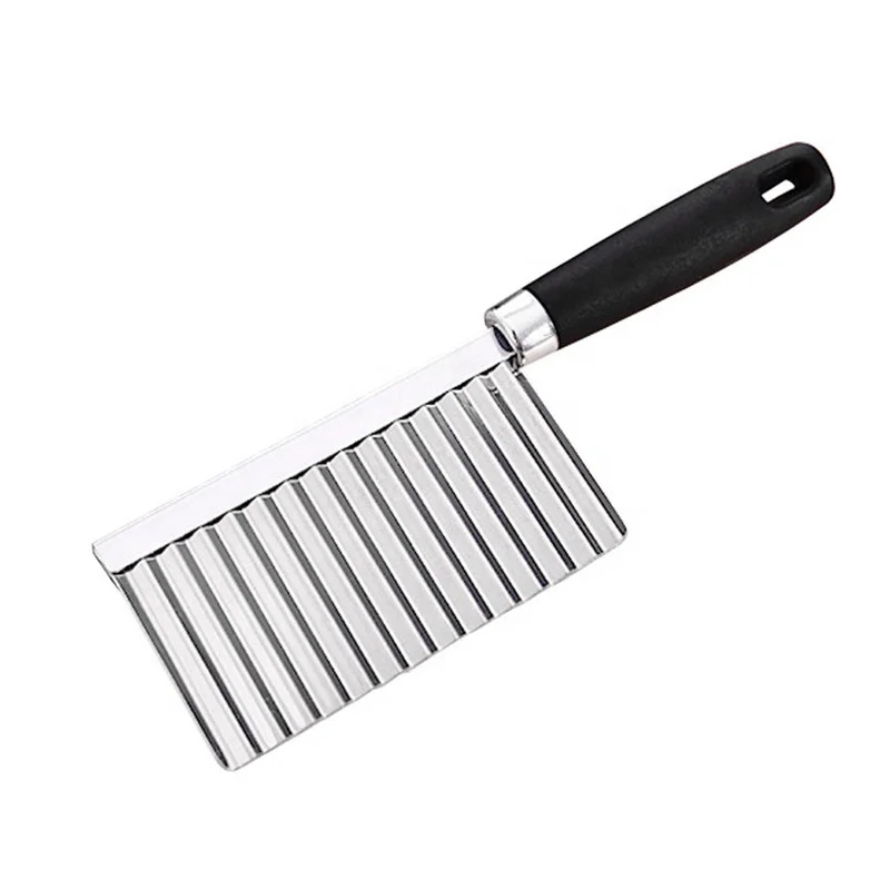 Factory Outlet kitchen knife stainless steel vegetable fruit wave cutter potato cutting slicer tool, Black
Factory Outlet kitchen knife stainless steel vegetable fruit wave cutter potato cutting slicer tool, Black