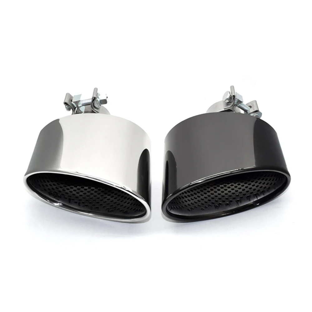 

1 Pair Exhaust Tip for Audi A4 A5 A6 A7 Up To RS4 RS5 RS6 RS7 Muffler Tip Tailpipe Stainless Steel Exhaust Pipe